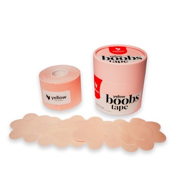 YellowBOOBS TAPE Лента для поддержки груди, 5см х 5м, бежевая