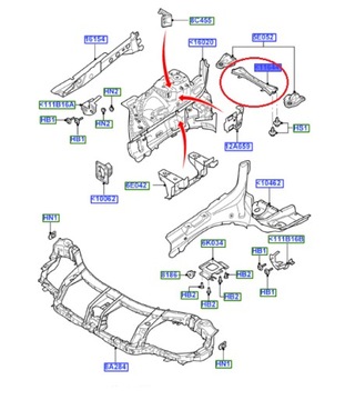 фото thumb №11, Балка кронштейн перед ford mondeo mk4 galaxy s-max