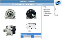 фото thumb №2, Генератор volkswagen 180a генератор bv psh