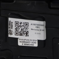 Mercedes w166 спойлер спойлер задній кришки obsidian black чорний a1667900088 Оригінал, фото thumb