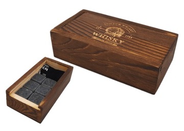 Kamienne kostki lodu do whisky drinków napojów