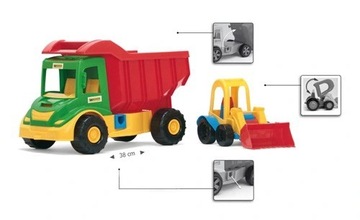 Самосвал MULTI TRUCK с БАГГИ 40 см WADER 32210