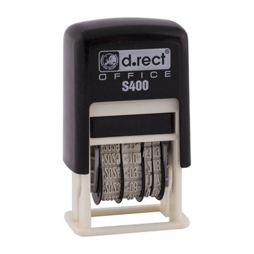 Штамп даты D.Rect S400, версия ISO, черный