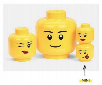 LEGO КОНТЕЙНЕР МИНИ-ГОЛОВКА ДЛЯ ДЕВОЧКИ, размер XS
