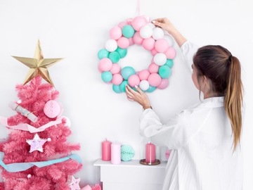 BALONY RÓŻOWE PASTELOWE NA ŚLUB WESELE KOMUNIA DUŻE DO GIRLAND 30 CM 10 SZT