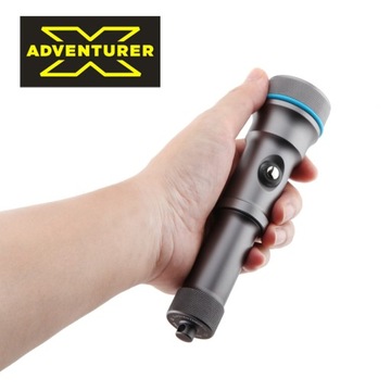 X-adventurer M1800 Светодиодный прожектор для подводного плавания, черный