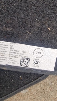 фото thumb №9, Коврики велюровые audi q3 83a 83a864450