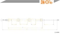 Cofle 11.6684 cięgło, тормоз стояночный Цена, фото thumb
