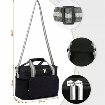 Термосумка Bedee THERMAL BAG черная 15 л
