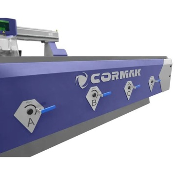 Frezarka CNC PLOTER CORMAK 4 OSIE PREMIUM ATC 2150x3300 + stół hybrydowy