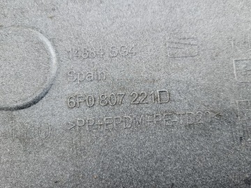 фото thumb №12, Бампер переднее перед seat ibiza 5 v 6f белый оригинальный номер