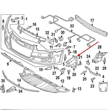 фото thumb №9, Rakieta левая vag для audi a6 c7 оригинальный 4g0807133f