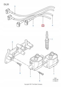фото thumb №7, Шланг запалювання ford galaxy 94-00 / 7053867