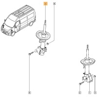 Амортизатор перед renault master 3 оригінальний номер 2 штуки Зі Шроту, фото thumb