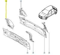 фото thumb №7, Кронштейн панель заднего logan sandero i 6001550837