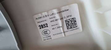 фото thumb №12, A6 c8 4k захист накладка стійка b решітка повітропровід ліва 4k0867243d