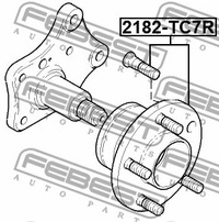 фото thumb №3, 2182-tc7r febest ступица задняя ford transit connect