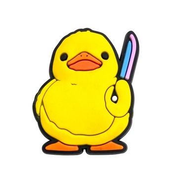 Przypinka Gumowa Kaczka Duck Kaczki do Crocs butów klapków telefonu torebki