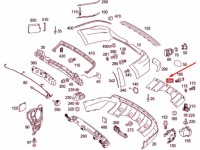 Mercedes-benz gl x164 захист заднього бампера a1648852422 оригінальна Київ, фото thumb