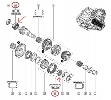 фото thumb №7, Подшипник коробки коробки передач master iii movano 2.3 dci o