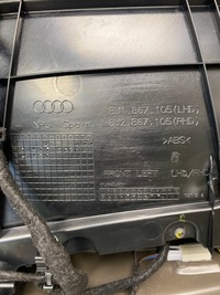 фото thumb №8, Audi q3 8u боковина обивка левый перед защита колонки бардачок европа