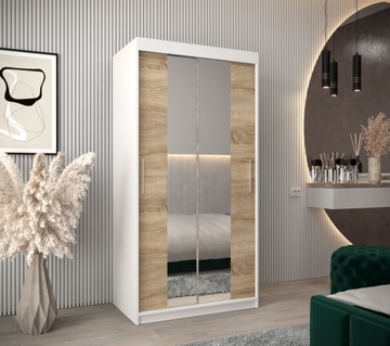 Szafa przesuwna garderoba TOKYO 1 100 cm z lustrem