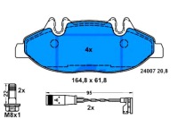 фото thumb №14, Тормозные колодки передняя mercedes vito viano w639 a0004216110 a0014210910 a0064204320