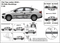 Накладки бічний fiat tipo, 2016- , sedan Оригінал, фото thumb