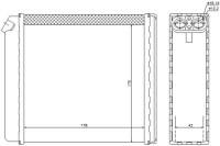 фото thumb №1, Nissens обігрівач 178x175x42 opel calibra a ve