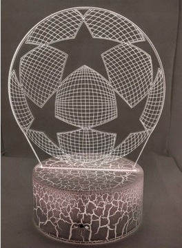 16-цветная настольная лампа Лиги Чемпионов. СВЕТОДИОД ПЛЕКСИДО