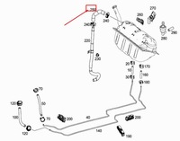 фото thumb №1, Mercedes-benz slk r172 вентиляційний клапан line to бак vent труба a1714761626