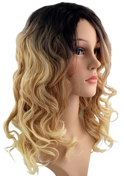 OMBRE CURLY CURLS COSPLAY ГЛЭМ-РОК БЛОНДИН ПАРИК