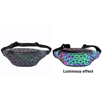 Поясная сумка OmiWaist ГОЛОГРАФИЧЕСКАЯ разноцветная женская мужская