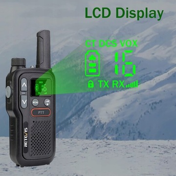 Retevis RB618 Рация PMR446(Черный, 3 шт.)