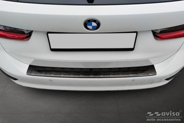 фото thumb №11, Накладка na бампер задний do bmw 3 vii g21 универсал чёрная