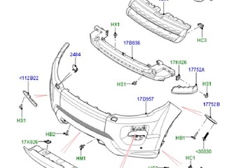 фото thumb №9, Land rover range rover evoque l538 передняя левая планка бампера новая оригинал