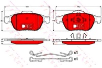 фото thumb №1, Trw gdb1468dte набор тормозных колодок тормозных, тормоза дисковые