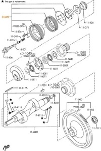 фото thumb №3, Шків mazda rx-8 se 1.3 renesis n3h111400c оригінал