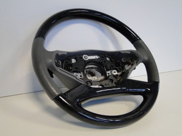 фото thumb №6, Mercedes s w221 221 cl 216 рестайлінг кермо з підігрівом сірий дерево шкіра