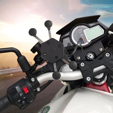 ДЕРЖАТЕЛЬ ДЛЯ МОТОТЕЛЕФОНА GPS USB 2A 3,5-6,5