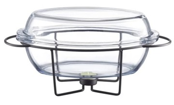AMBITION NACZYNIE ŻAROODPORNE Z PODGRZEWACZEM SAULE 4,5 L BLACK + TEALIGHTS