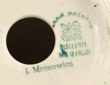 Фаянсовый подсвечник WŁOCŁAWEK Г.Гузлецка И.Мрозович модель 1977 года 1393