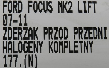 фото thumb №14, 177.zderzak перед переднє ford focus mk2 рестайлінг