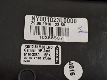 фото thumb №10, Suzuki sx4 s-cross 18r 1.4t рестайлінг накладка панелі консолі dekor рамка eu lhd