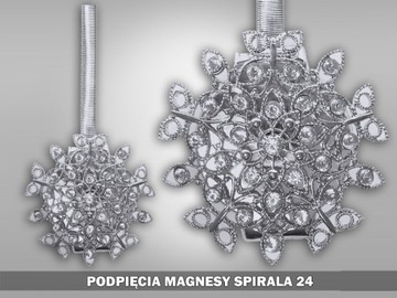 MAGNES KLIPS UPINACZ SPIRALA CHROM 24 /SZT.