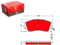 фото thumb №1, Тормозные колодки тормозные mazda xedos 9 2.5 v6 ta