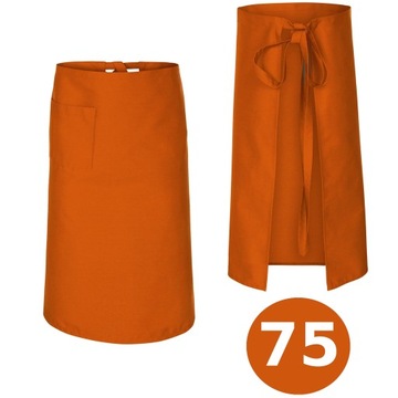 Zapaska kelnerska fartuch dł. 75cm kolor POMARAŃCZ