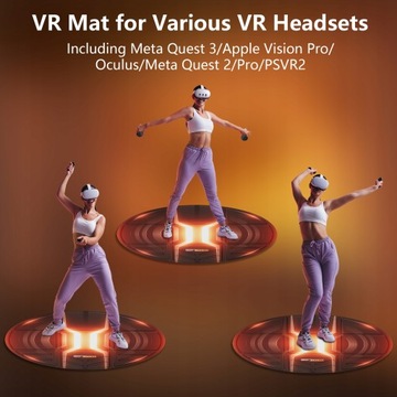 FOLDABLE VR MAT FOR META QUEST 3/PS VR2 ANTI FATIGUE ANTI-SLIP LARGE MAT