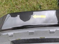 фото thumb №7, Audi r8 4s рестайлінг накладка бампера перед нова оригінал карбон 3576