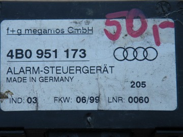фото thumb №13, Audi a6 c5 a4 b5 a3 8l модуль блок управления сигнализации alarm 4b0951173